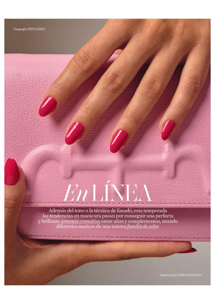 Manicura para revista Vogue realizada por la manicurista profesional Lucero Hurtado